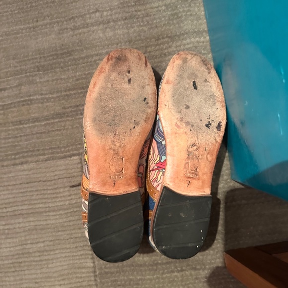 Quirky Cool Printed Brogues ( Flats - printed canvas and leather) - Picture 8 of 8